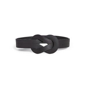 Zimmermann Interlocked Waist Belt Womens Small Medium Black Leather Interlocking